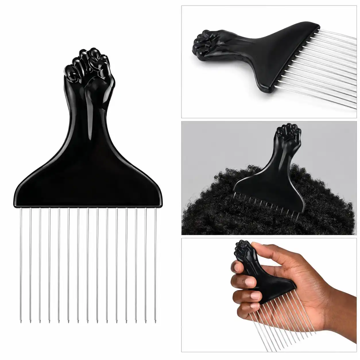 Peigne Afro Métal